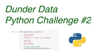 Dunder Data Python Challenge #2 (Clever solution)