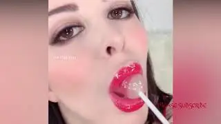 Hot Larkin Love Eating a lollipop HD