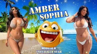 AMBER SOPHIA, 💚¡TE HARÁ PERDER EL CONTROL¡ 🤪Bio & Info. [ENG SUB] #beautiful #influencer #modelo