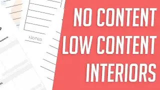 Free KDP No Content & Low Content Activity Games Interiors 🔥