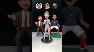 DIY Clay Bobbleheads of Mr. Bean, Taylor Swift & Mbappé
