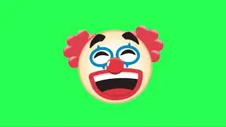 Joker Clown Face Emoji Animation | Green Screen | Sky Fx