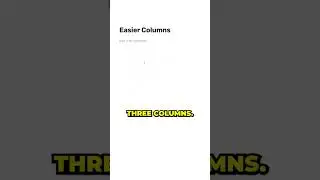 Easier Columns in Notion! 💻