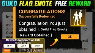 TODAY REDEEM CODE FREEFIRE | NEW REDEEM CODE FREEFIRE | FREEFIRE NEW EVENT | GUILD FLAG EMOTE