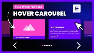 Create a Full Width Hover Card Carousel in Elementor