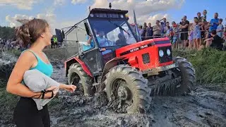 Red Tractors Stuck in Mud - 🚜Traktoriáda Modlíkov 2024