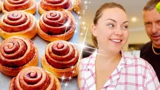 Он был против🤣/ Самые вкусные СИННАБОНЫ/ рыбный ужин