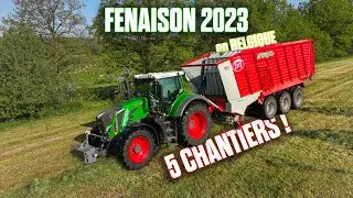 🍀 FENAISON 2023 : FAUCHAGE-ANDAINAGE-AUTOCHARGAGE-PRESSAGE en BELGIQUE chez TASERAG !🇧🇪