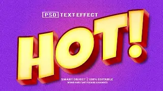 Editable 3D Text Effect in Photoshop Tutorial  