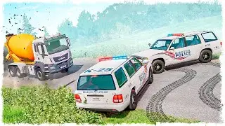 БЕТОНОМЕШАЛКУ НЕ ОСТАНОВИТЬ!!! КОШКИ vs МЫШКИ В BEAMNG!!!