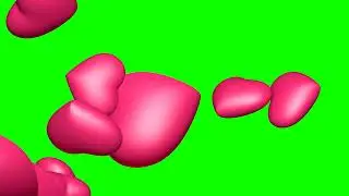 Green screen heart love transition FREE download overlay