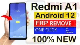 Redmi A1 FRP Bypass Android 12 Update | New Trick | Redmi A1 Plus/POCO C50 Google Account Bypass