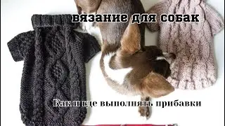 Вязание для собак: как и где выполнять прибавки