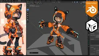 Blender 3D Quick Modeling Character For Game - Loli#01 - NhijQuang