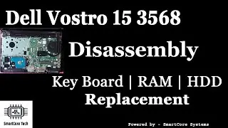 Dell vostro 15 3568 HDD+RAM replacement (disassembly)
