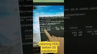 EASY-cleaning HDD before OS installation [CMD-Diskpart]; just press Shift+F10 to pullup CMD 