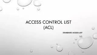 Access Control List (ACL). | Packet Tracer | Standard Access List | Extended Access List