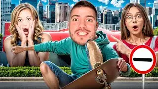 УГАР С ДЕВОЧКАМИ НА СКЕЙТ ПЛОЩАДКЕ 😂