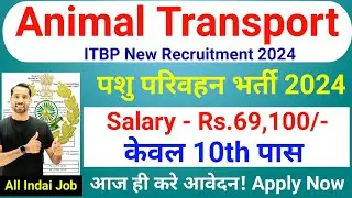 ITBP Animal Transport Recruitment 2024 | ITBP Animal Attendant Bharti 2024 | New Vacancy 2024