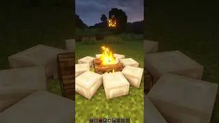 КАК СДЕЛАТЬ НАСТОЯЩИЙ КОСТЕР БЕЗ МОДОВ В МАЙНКРАФТЕ! 