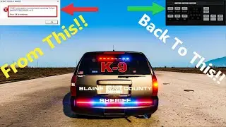 How To Fix Your ELS Error! | Make Your Police Lights Great Again! | #criminaljusticeyoutube