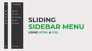 How To Make Sliding Sidebar Menu Using HTML & CSS