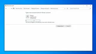 How to change windows username | Change local user account name in Windows