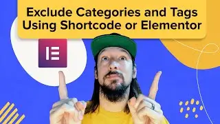 Exclude Categories Using Shortcode. Filter Events Using Elementor.