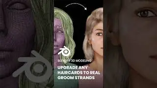 Convert ANY Haircards into Groom Strands in Blender (Step-by-Step) 