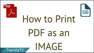 How to Print PDF as an Image | Convert Document into Image
