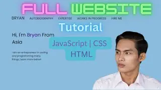 🔥 Full Responsive Personal Portfolio Website Tutorial | HTML, CSS, JS | Step By Step