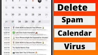 How to remove spam calendar events iPhone | How to remove calendar Spam from iPhone iOS 14 | 2021