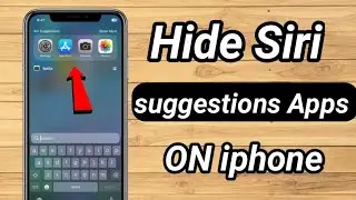 How to Remove Siri suggestions Apps on iphone //