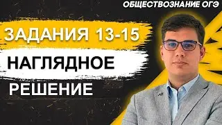 ОГЭ Обществознание 2022 | Полный разбор заданий ОГЭ | Задание № 13-15