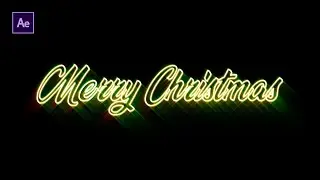 Merry Christmas and New Year Title Animation in After Effects