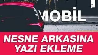 Nesne / Obje Arkasına Yazı Ekleme (Video) - Adobe Premiere Pro