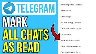 How To Mark All Chats as Read On Telegram