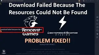 Download Failed Because The Resources Could Not Be Found Problem Solved!! | 100% Working