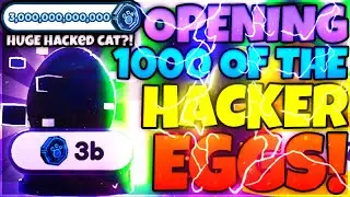 😈 I HATCHED 1000 *HACKER EGGS* & HUGE HACKED CAT!?! | Pet Simulator X