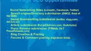 On Page SEO and Off Page SEO OptimizationTask Video
