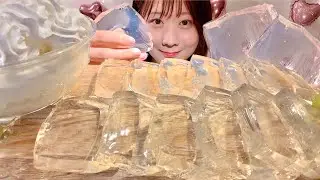 ASMR Soda Jelly【Mukbang/ Eating Sounds】【English subtitles】