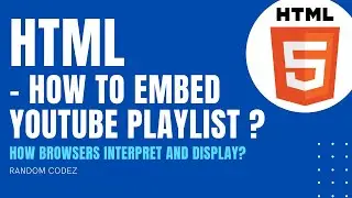 HTML Iframes - Embed YouTube Playlist into an HTML document