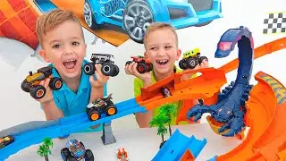 Vlad and Niki Collect Toy Cars | Hot Wheels Monster Trucks