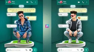 Whatsapp Chat Concept Photo Editing Tutorial | PicsArt Creative Photo Editing | PicsArt Editing