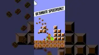 Ultimate SPEEDRUN trick for World 1-1 in Super Mario Bros. (NES)!!