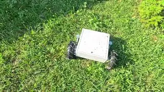 Robotic lawnmower first field test