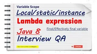 Lambda expression variable scope interview questions | java 8 interview | java 8 lambda | okay java