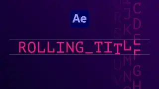 Rolling Letters Title Animation | After Effects Tutorial