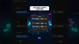 How to Shift Layers Quickly (Free Script)✨🎬 #AfterEffects