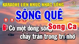 Karaoke Liên Khúc Song Ca Nhạc Trữ Tình | Tuyển Chọn Nhạc Dân Ca Miền Tây - Liên khúc Sông Quê